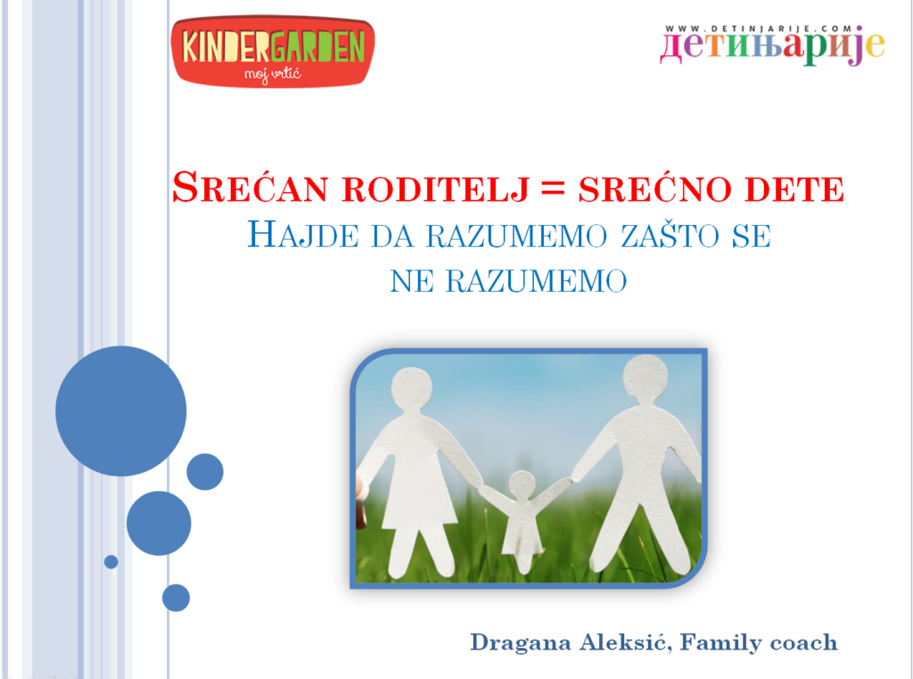 Održana prva radionica Srećan roditelj=srećno dete u vrtiću Kinder Garden