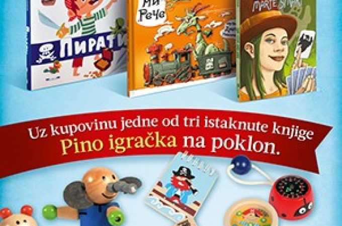 Uz Lagunine dečije knjige na poklon Pino igračke