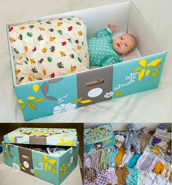 kartonski krevetac za bebe