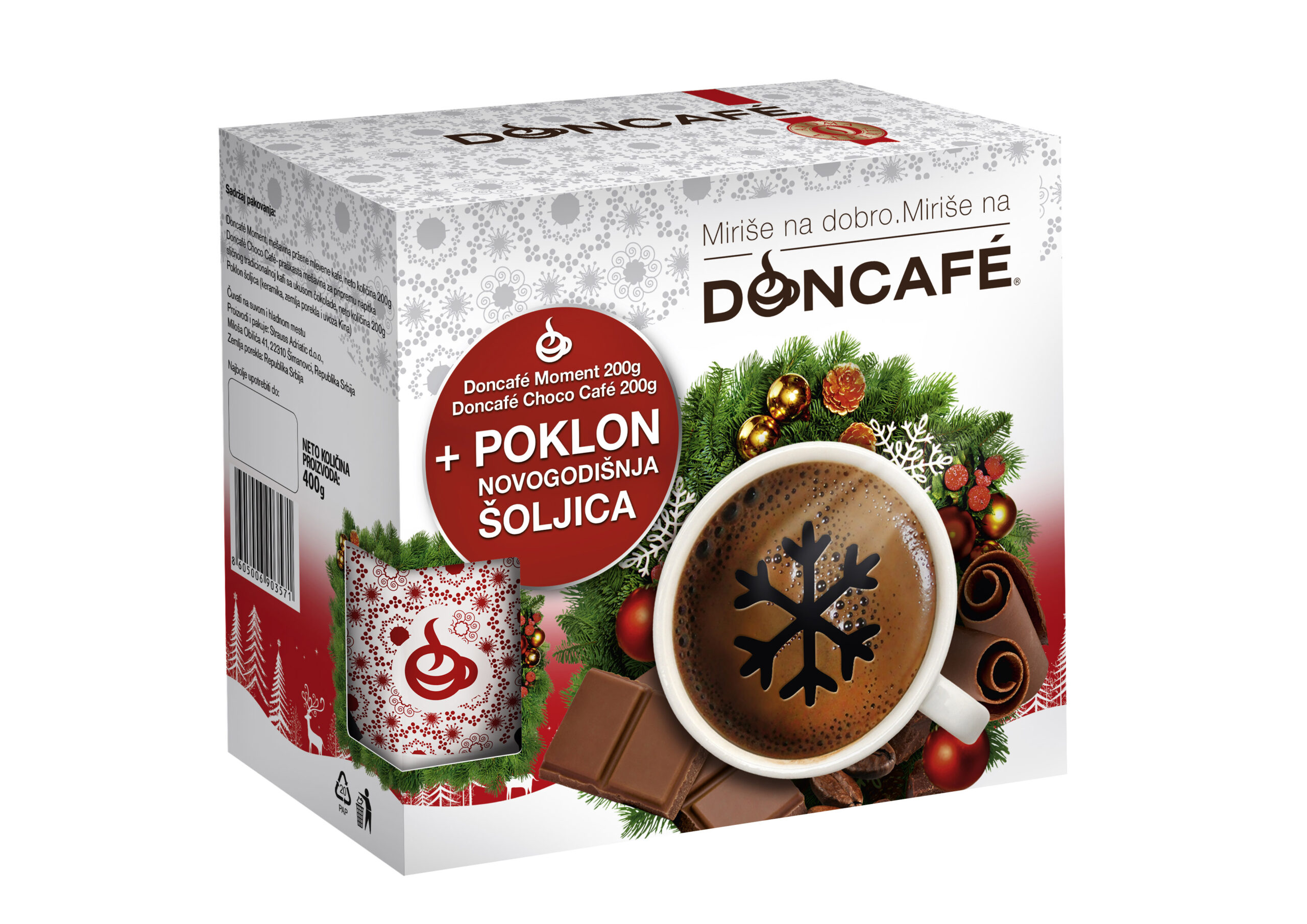 Doncafe novogodisnje poklon pakovanje