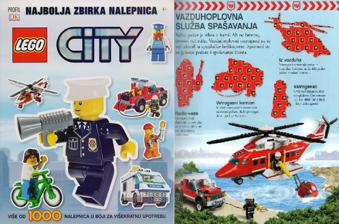 “Lego City” knjiga sa nalepnicama