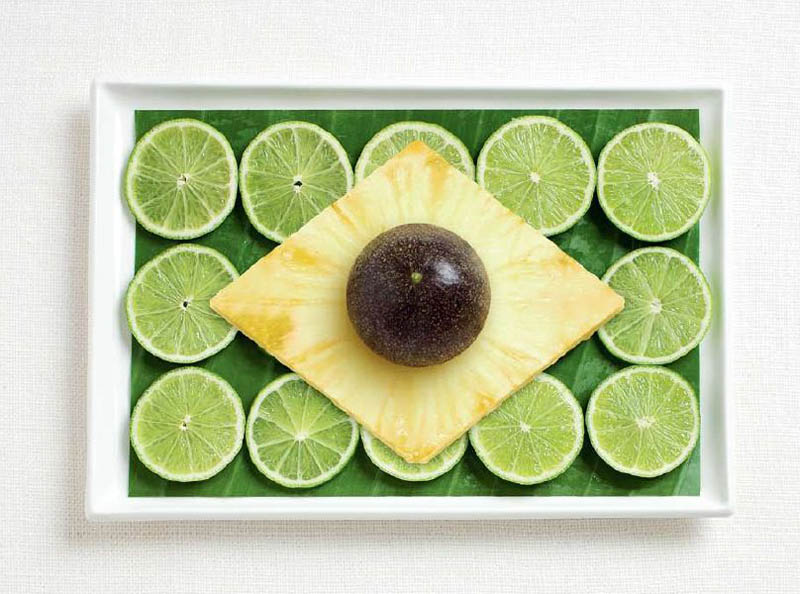 Brazil – list banane, limeta, ananas i passion fruit