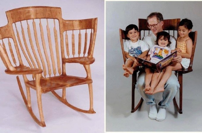 Tata stolar napravio stolicu za čitanje učetvoro