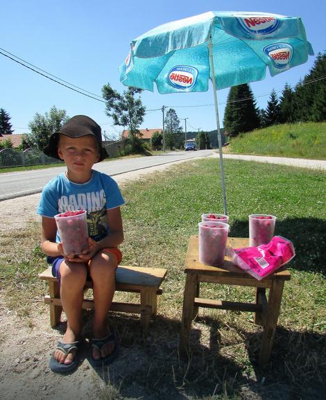 deca prodaje maline