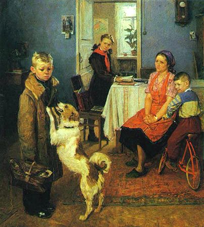 Fjodor Rešetnikov, Opet loša ocena, 1952, Tretjakovska galerija