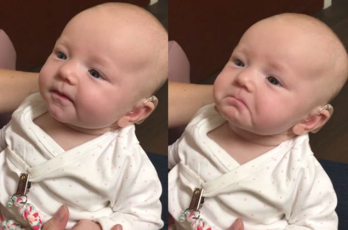 Očaravajuća reakcija bebe koja je prvi put čula svoju mamu