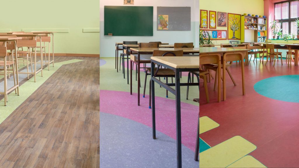 Učionice sa novim podovima osvojenim na kokursu "Učionica iz snova" prethodnih godina