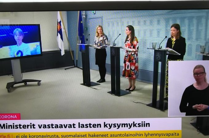 Finska vlada održala konferenciju za medije namenjenu deci