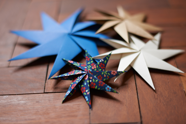Origami zvezde od papira