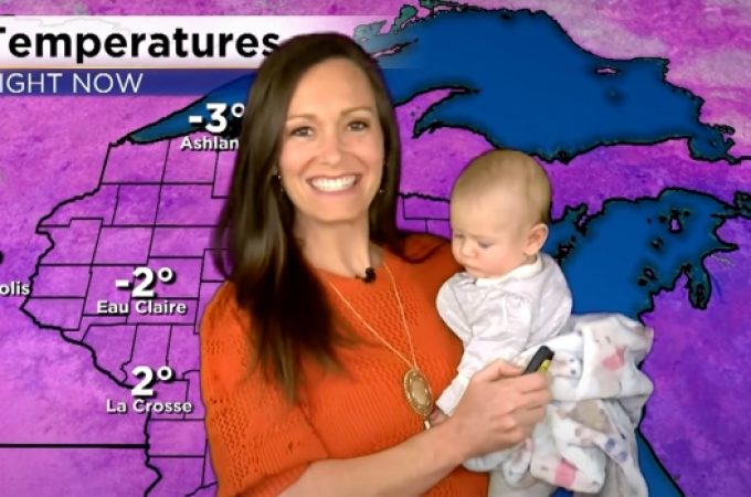 Mama meteorolog pojavila se u vremenskoj pognozi sa svojom bebom i očarala gledaoce